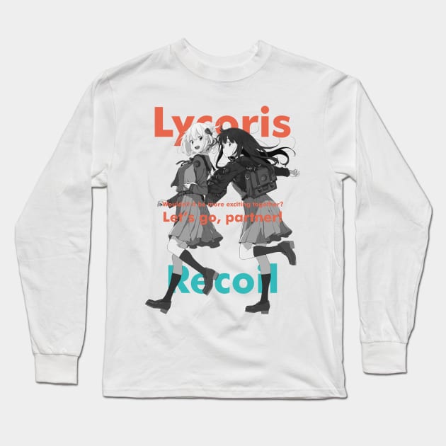 Lycoris Recoil - Hideo Kojima Long Sleeve T-Shirt by bianca alea